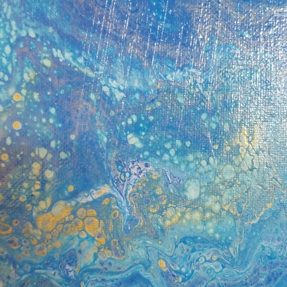 12"x12" Handmade Paint Pour - Picture 3 of 6